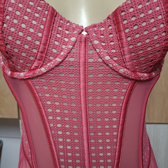 💋Victoria's Secret Pink Mesh Lace Bodysuit💋 - Picture 3 of 7